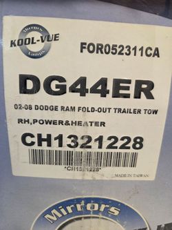 Dodge ram tow mirror
