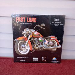 Fast Lane Motorcycle Jigsaw Puzzle SunsOut 1000 Pieces NEW