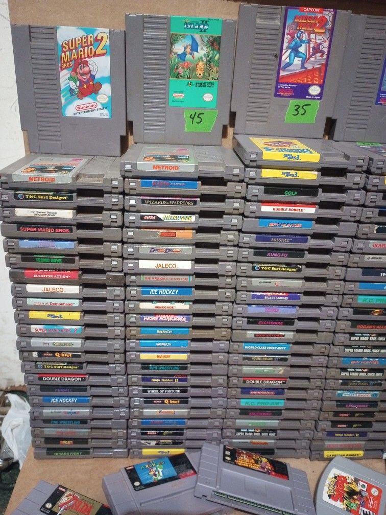 Nintendo NES SNES And N64 Games