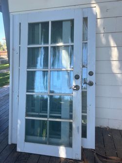 2 sets of French doors