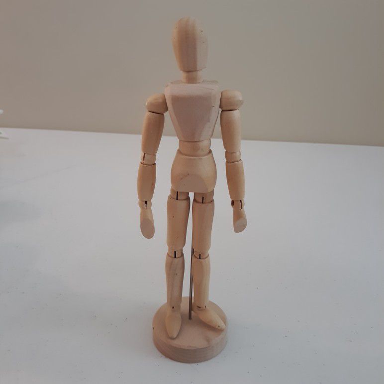 8.5" Wooden Poseable Mannequin For Drawing And Sketching