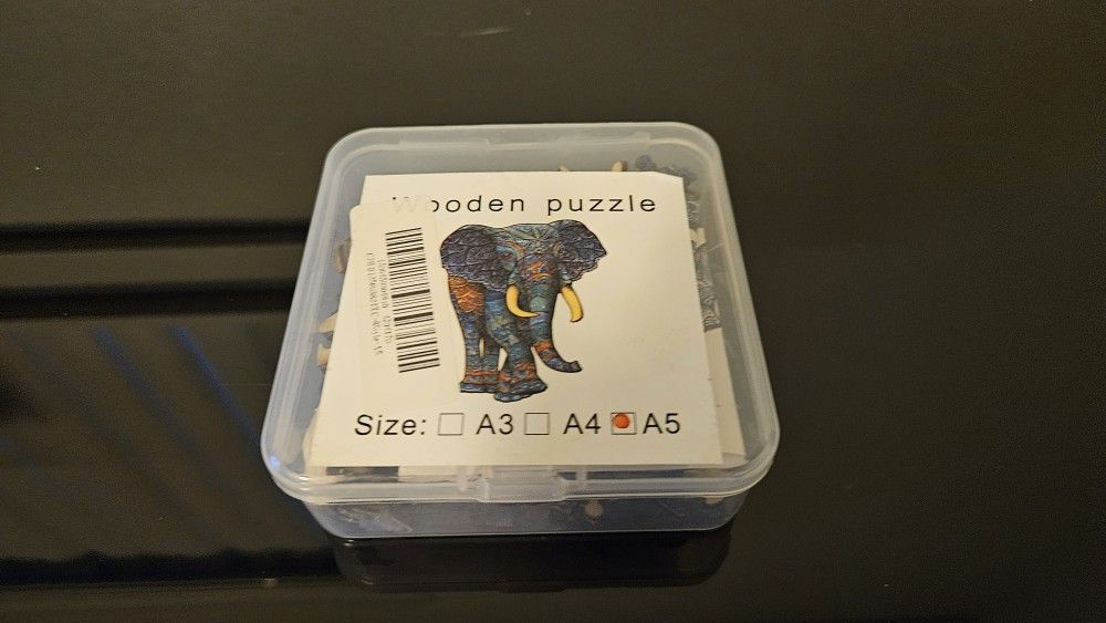 45 Piece Wooden Elephant Puzzle