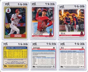 Shohei Ohtani Topps Baseball Card Lot of 3