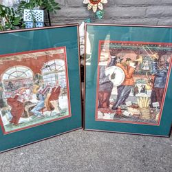 SET OF VINTAGE GEORGE LUTRELLE NEW ORLEANS ARTWORK 