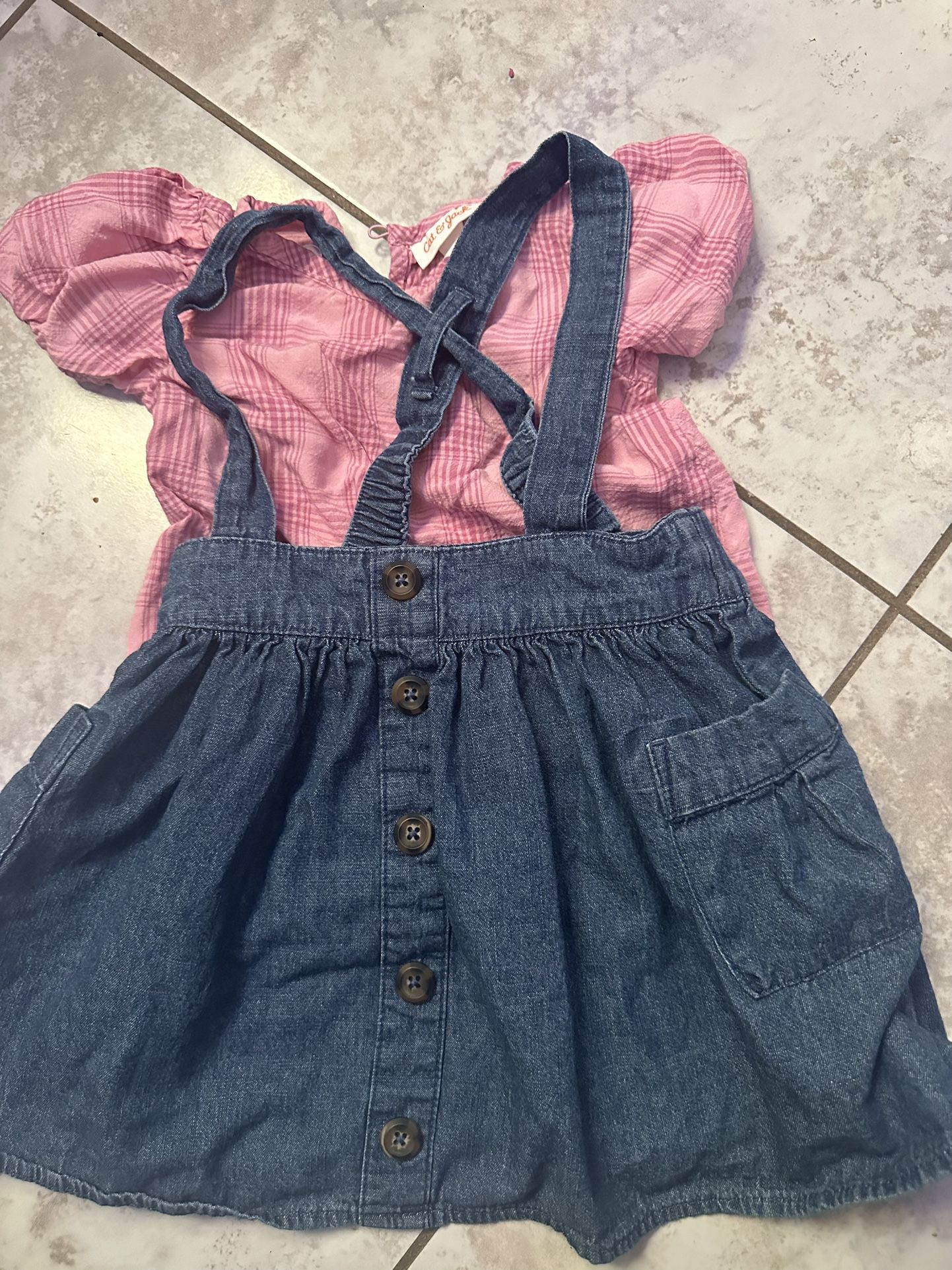 Toddler Girl Dress Overall 