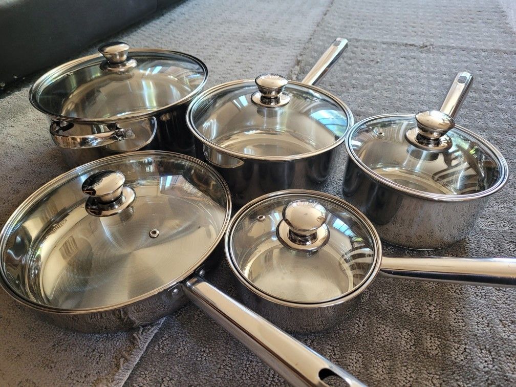 New Stainless Steel Cookware Set