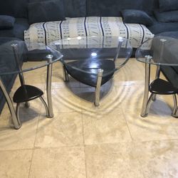 Coffee And 2 Matching Side Tables 