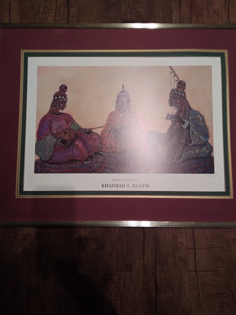 Antique Khadijah Baatib Picture Frame