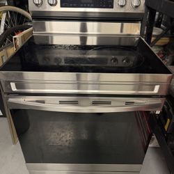 Samsung stainless-steel slide-in electric range