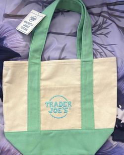 Green Mini Trader Joe’s Pastel Tote