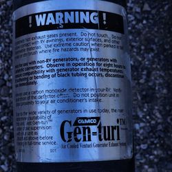 Rv Generator  Exhaust Extension 