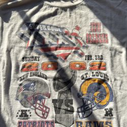 Vintage Patriots Va Rams NFL Football Long Sleeve