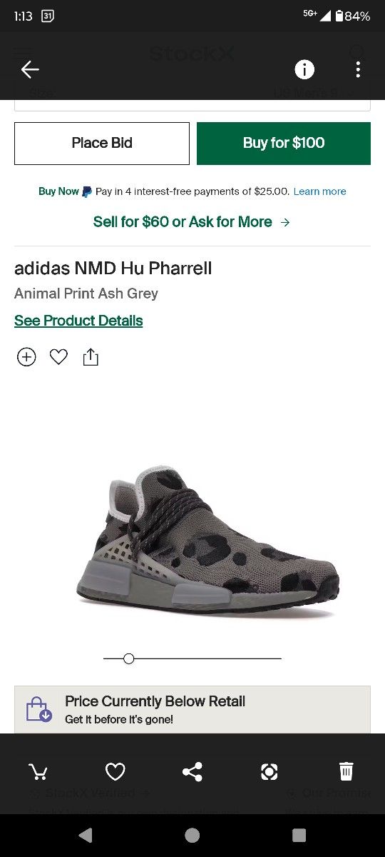 Adidas Premium Hmu Pharrell Animal Print Shoes