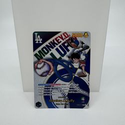 Dodgers x One Piece Collaborative Promo Card Monkey D. Luffy