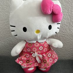 Hello Kitty Red Dress 10" Plush Doll Birthday Gift Girls StuffedToy Authentic
