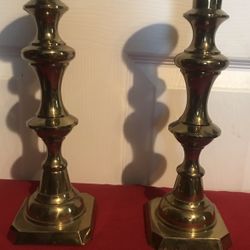 BRASS VINTAGE CANDLE STICKS