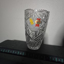 Antique Pure Crystal Vases From Germany