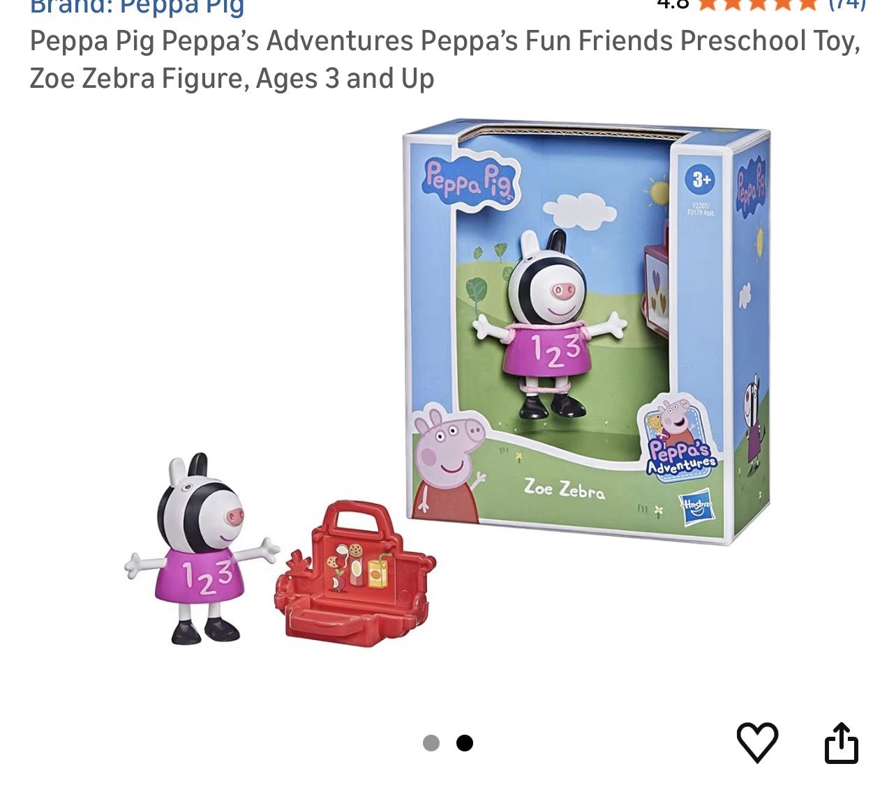 Peppa Pig Peppa’s Adventures Peppa’s Fun Friends Preschool Toy, Figure, Ages 3 and Up