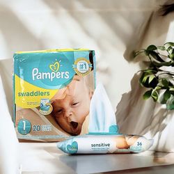 One Pack Size 1 Pampers And Pampers Wipes