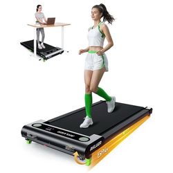 New-Akluer 480L-A Walking Pad with Incline, 2.5HP Under Desk Treadmill with Remote Control, LED Display, 330lbs Max Capacity,Black