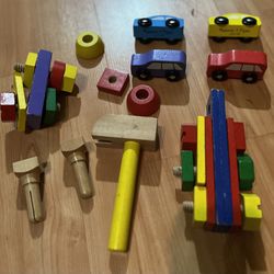 Kids Wooden Tolls & Card