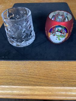 Used Vintage Eclectic Candle Holder Set