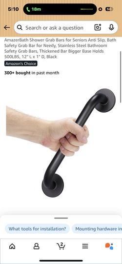 Grab Bar - Drill into wall 