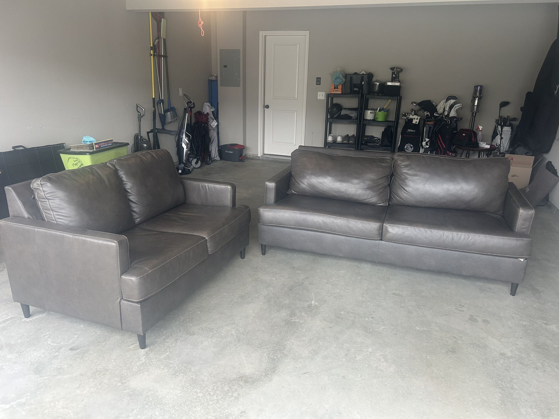 Leather Couch And Loveseat