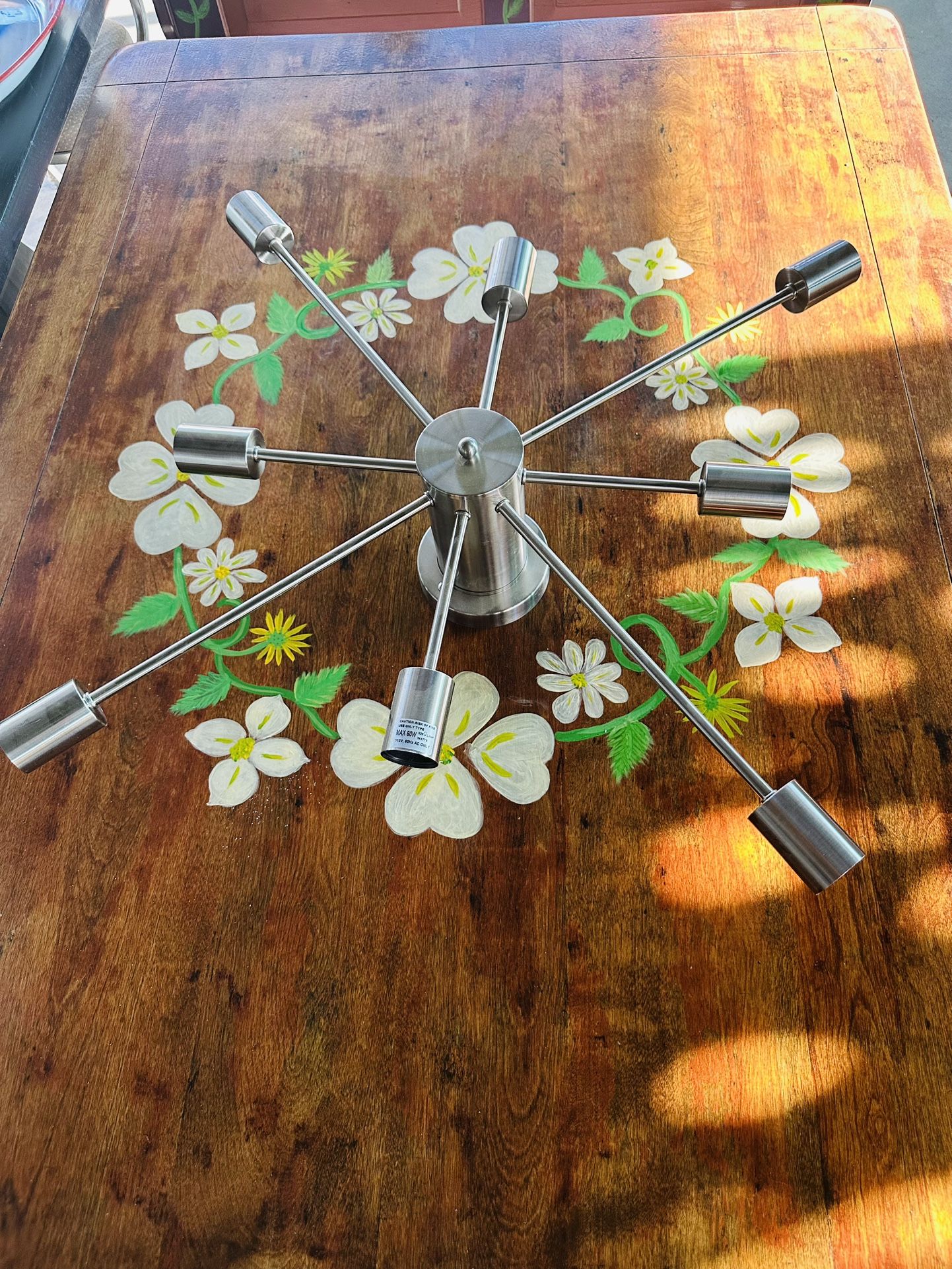 Nickel Chandelier Ceiling Fixture Flush Mount Pendant Light