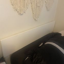 Full Size White Bed Frame And Mattress!