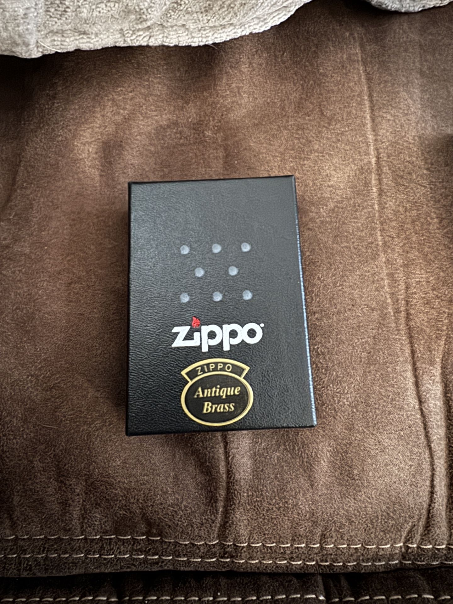 Antique Brass Zippo Lighter