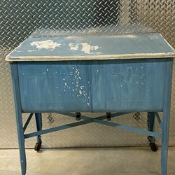 Vintage Double Wash Basin w/ Original Lid