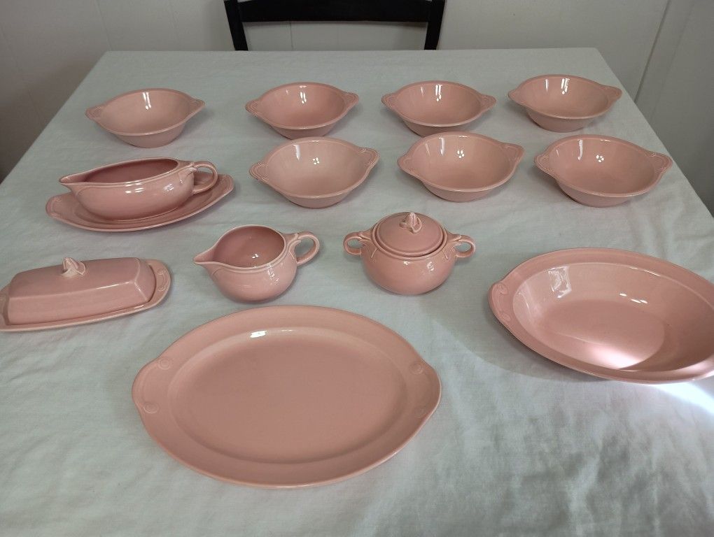 Lu-ray Pastels Pink Dish Set 16pcs