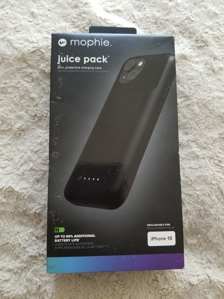Mophie juice pack for iPhone 15 new
