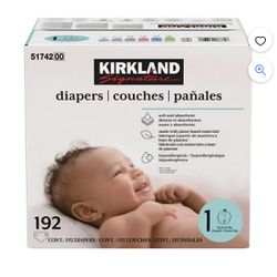 Unopened Kirkland Diapers Size 1