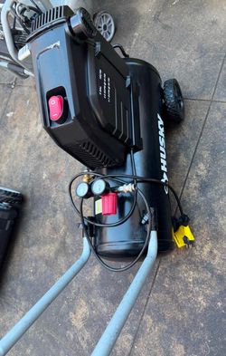Shop Husky 8 Gal. 150 PSI Portable Electric Oil-Free Horizontal Hotdog Air Compressor with Rubber