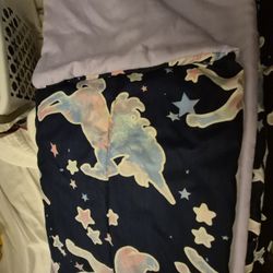 Reversible Purple And Unicorn Bed Set