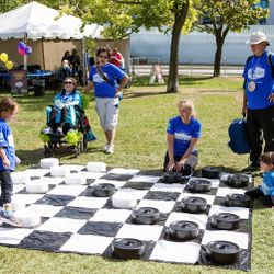 Garden Games Giant Checkers Set