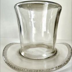 Blenko Glass 6.5"w x 4" H Top Hat Small Ice Bucket Vase | Vintage