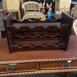 Wine rack Solid Mahogany Wood