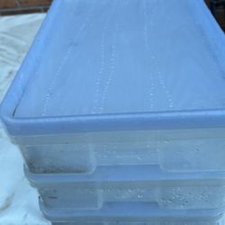 4 DRAW. STORAGE CONTAINER, 16” TALL AND 12” WIDE. FOR SEWING AND  TOOLS, ECT.