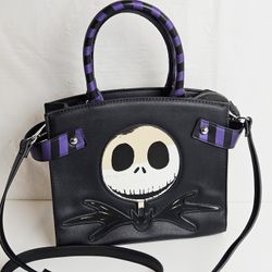 Disney The Nightmare Before Christmas Black Purse Jack Skellington Crossbody 