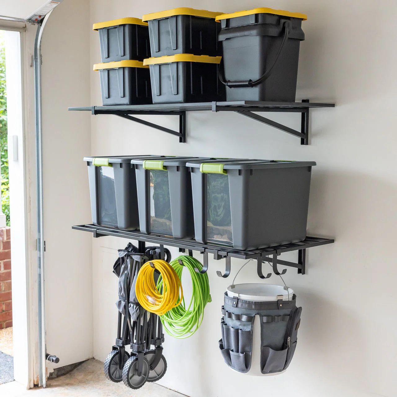 Wall Mounted Garage Shelves 