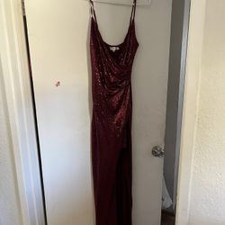 Red Sequence Dress