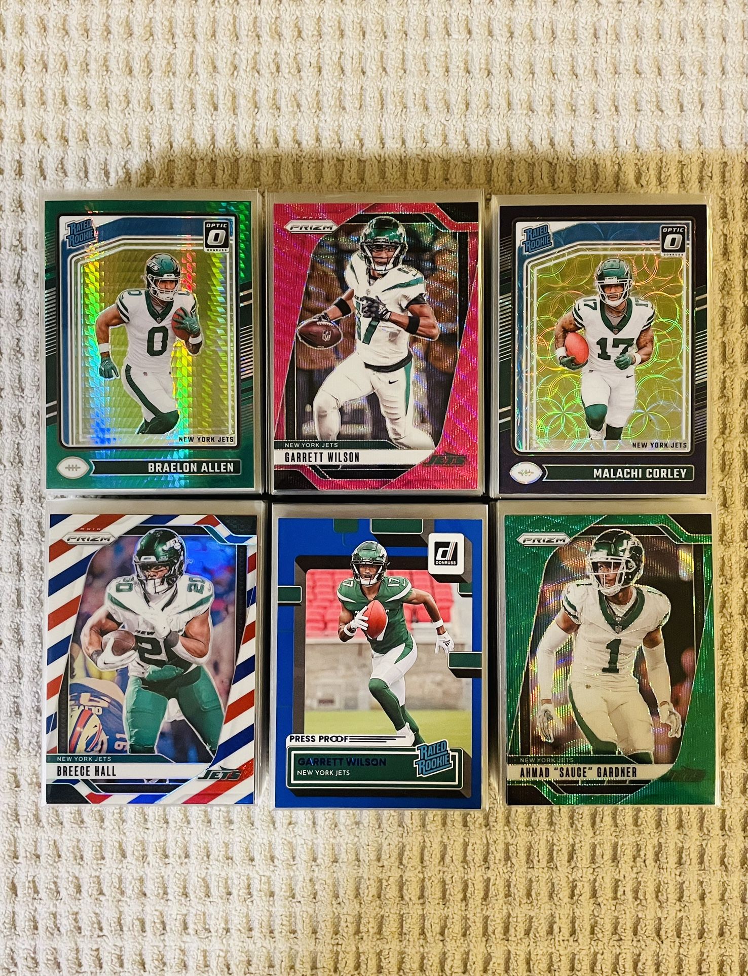 New York Jets 280 Card Football Lot! Rookies, Prizms, Parallels, Short Prints, Variations & More!