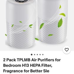 Tpmlb New 2 Pack White Air Purifiers