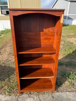 Cherry Wood Bookcase with 4 Shelves