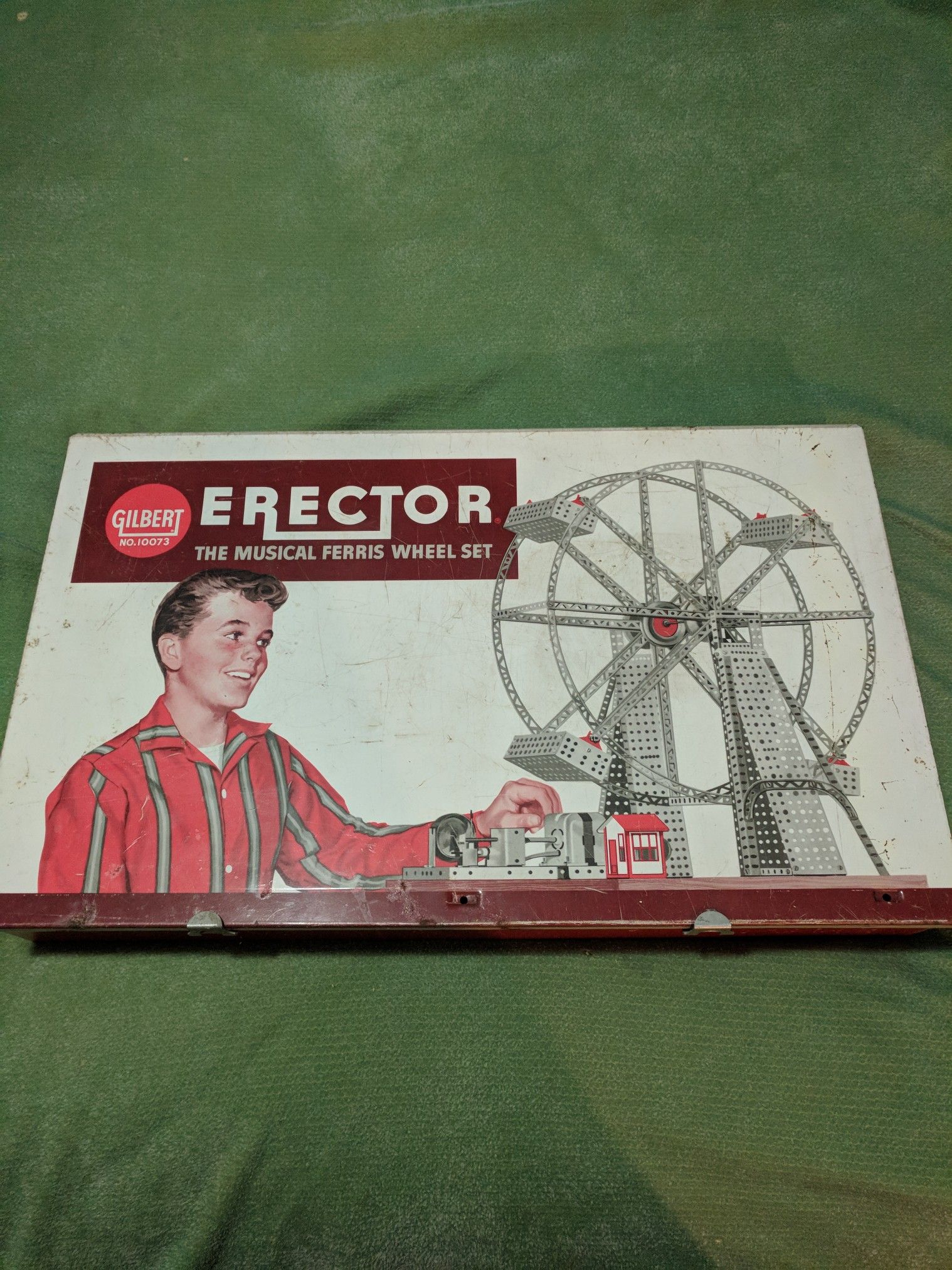 Erector 1/11 VINTAGE Gilbert Erector Set 1960 Ferris Wheel Set With instruction book