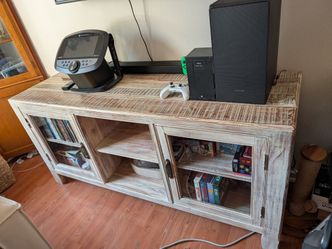 Solid wood TV console/stand