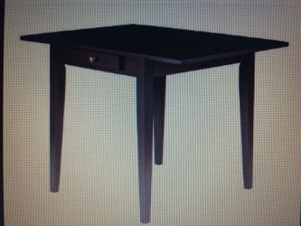 Winsome Wood Hamilton Double Drop Leaf Dining Table, Walnut